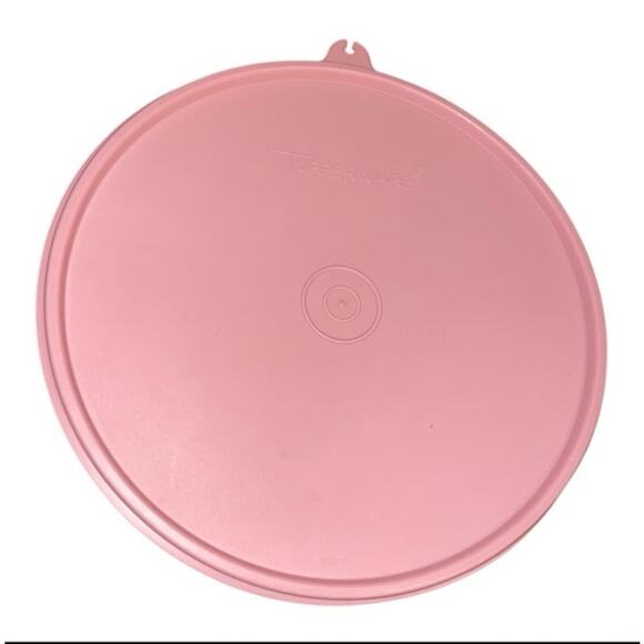 8" Tupperware Mauve Pink Rose Replacement Seal Lid Top Cover 229 Y Vintage - Picture 2 of 4